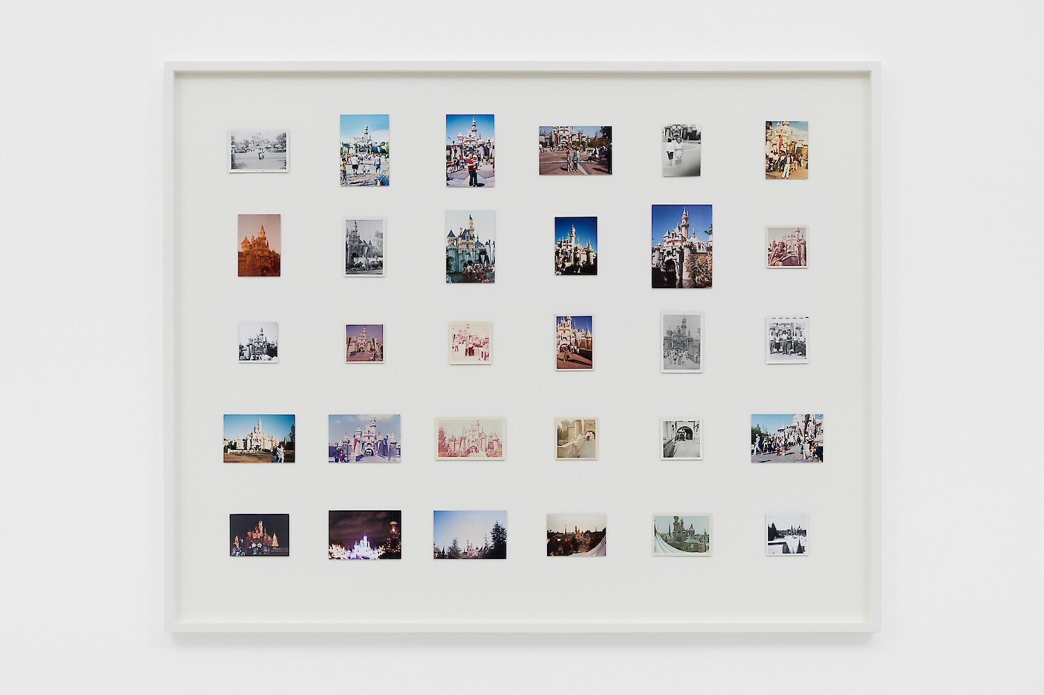 *Ages (Medieval) I*, 2022, 30 found photos dating from 1956–2004, 118.2 x 148.2 x 5 cm