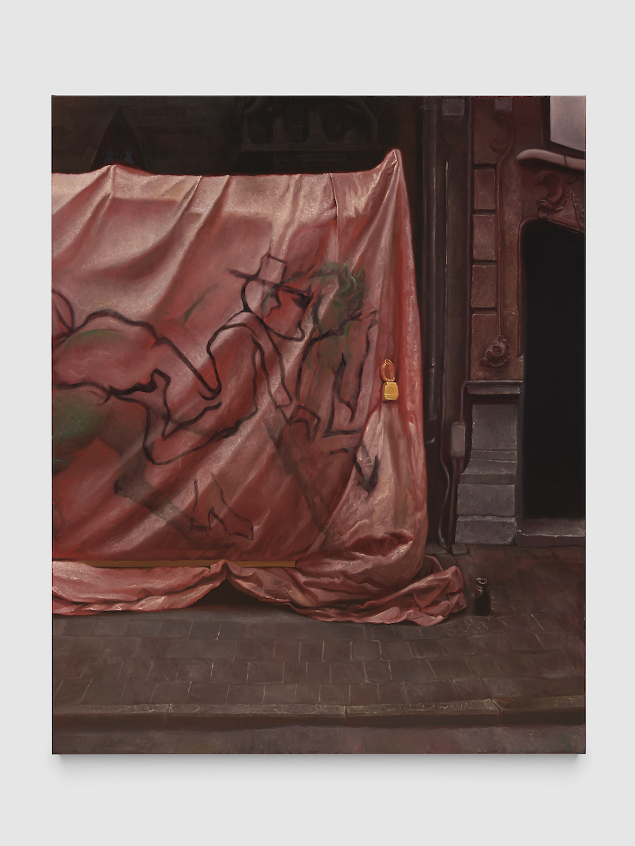 *A horse*, 2025, Oil on linen, 184 x 149 x 2.5 cm