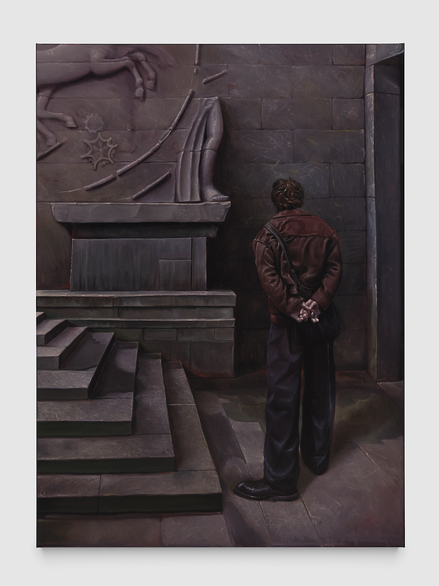 *Monuments*, 2026, Oil on linen, 183 x 134 x 2.5 cm