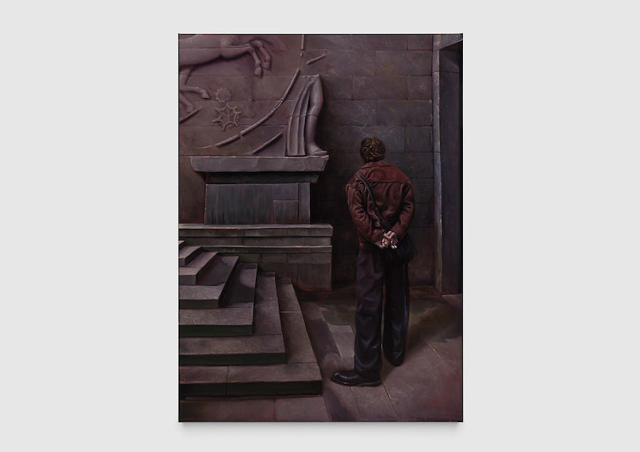*Monuments*, 2026, Oil on linen, 183 x 134 x 2.5 cm