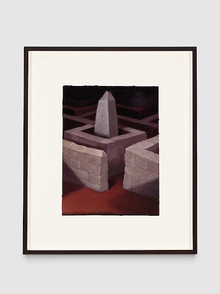 *A maze*, 2025, Oil on paper, 31 x 23 cm