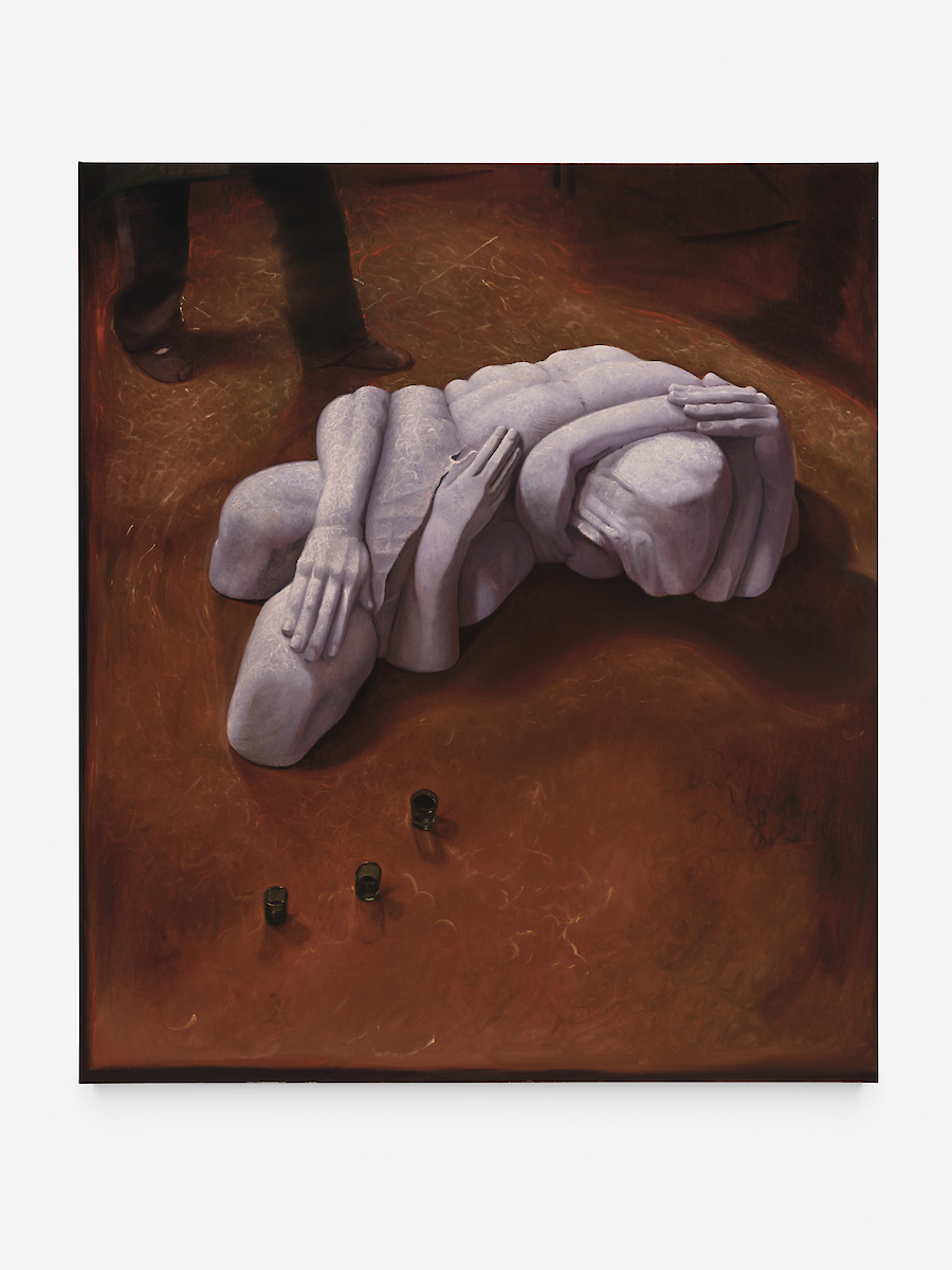 *Libation*, 2026, Oil on linen, 184 x 160 x 2.5 cm