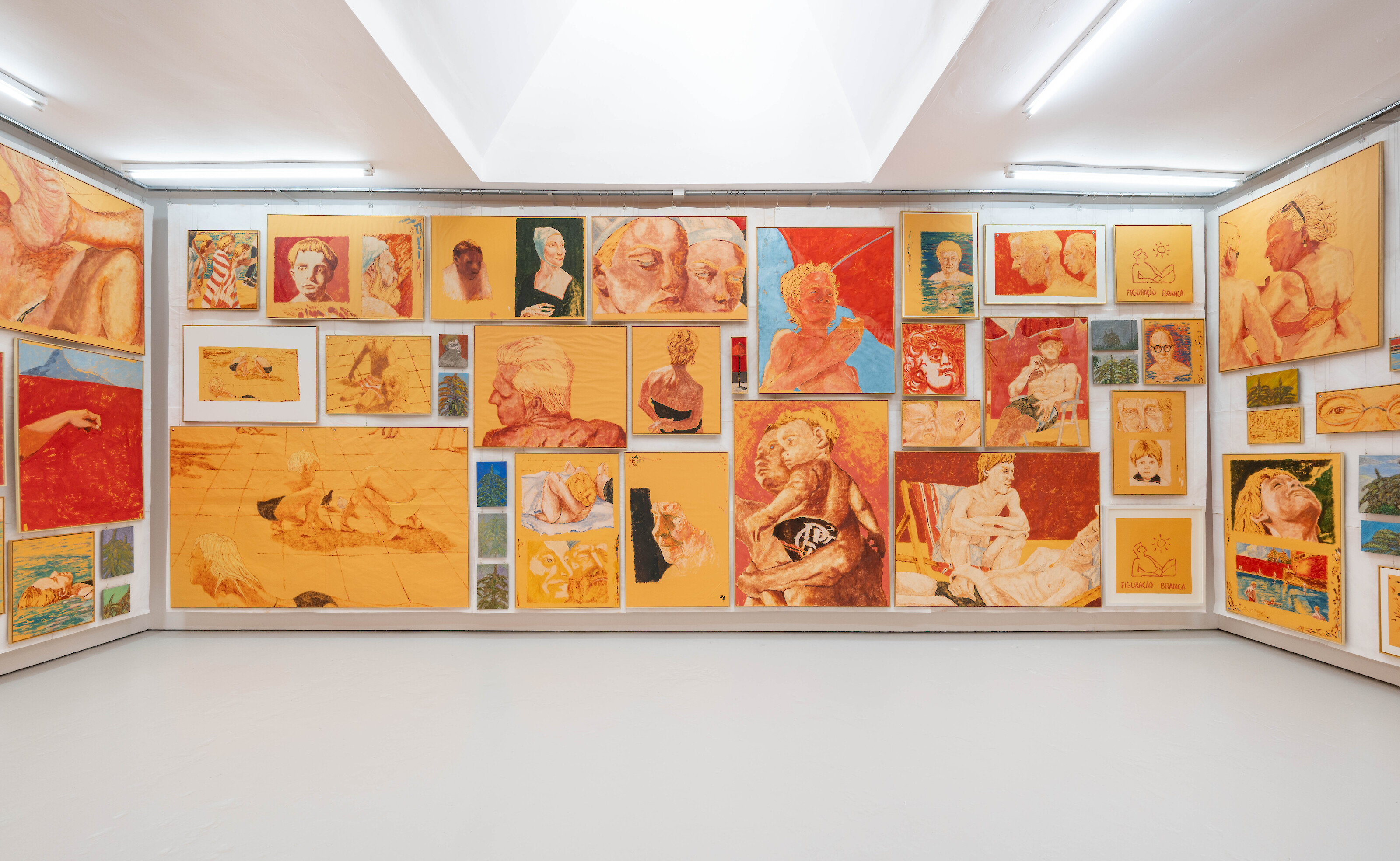 Maxwell Alexandre, Black painter, white figuration, installation view
