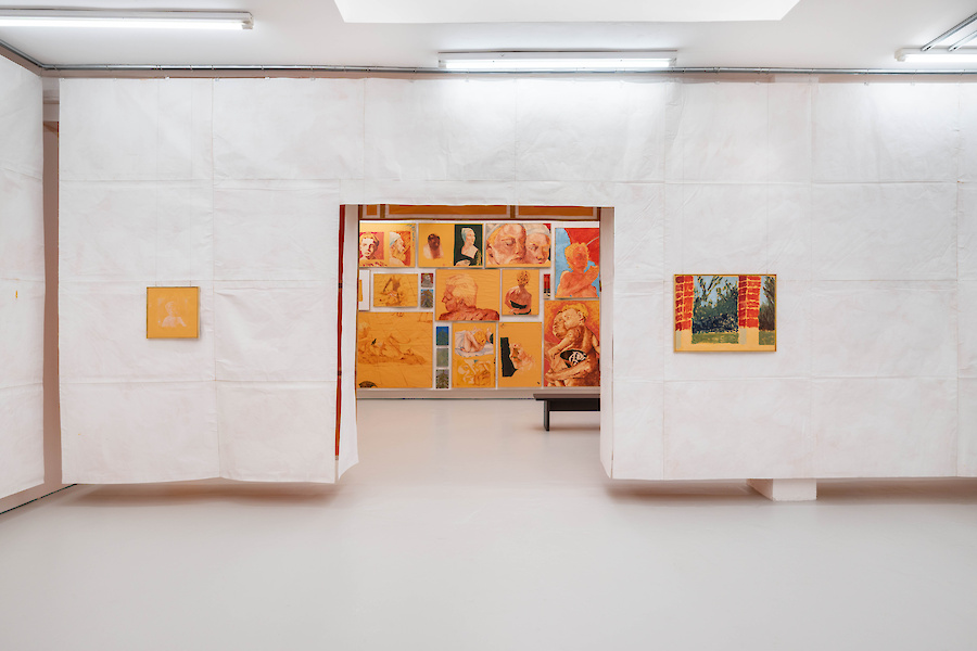 Installation view, *Black painter, white figuration*, 2026