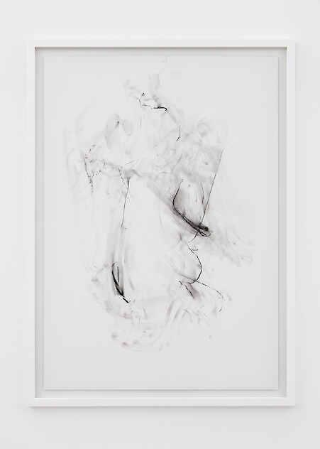 *crawlspace in your palm*, 2018, graphite on paper, 92 x 67.5 x 2 cm