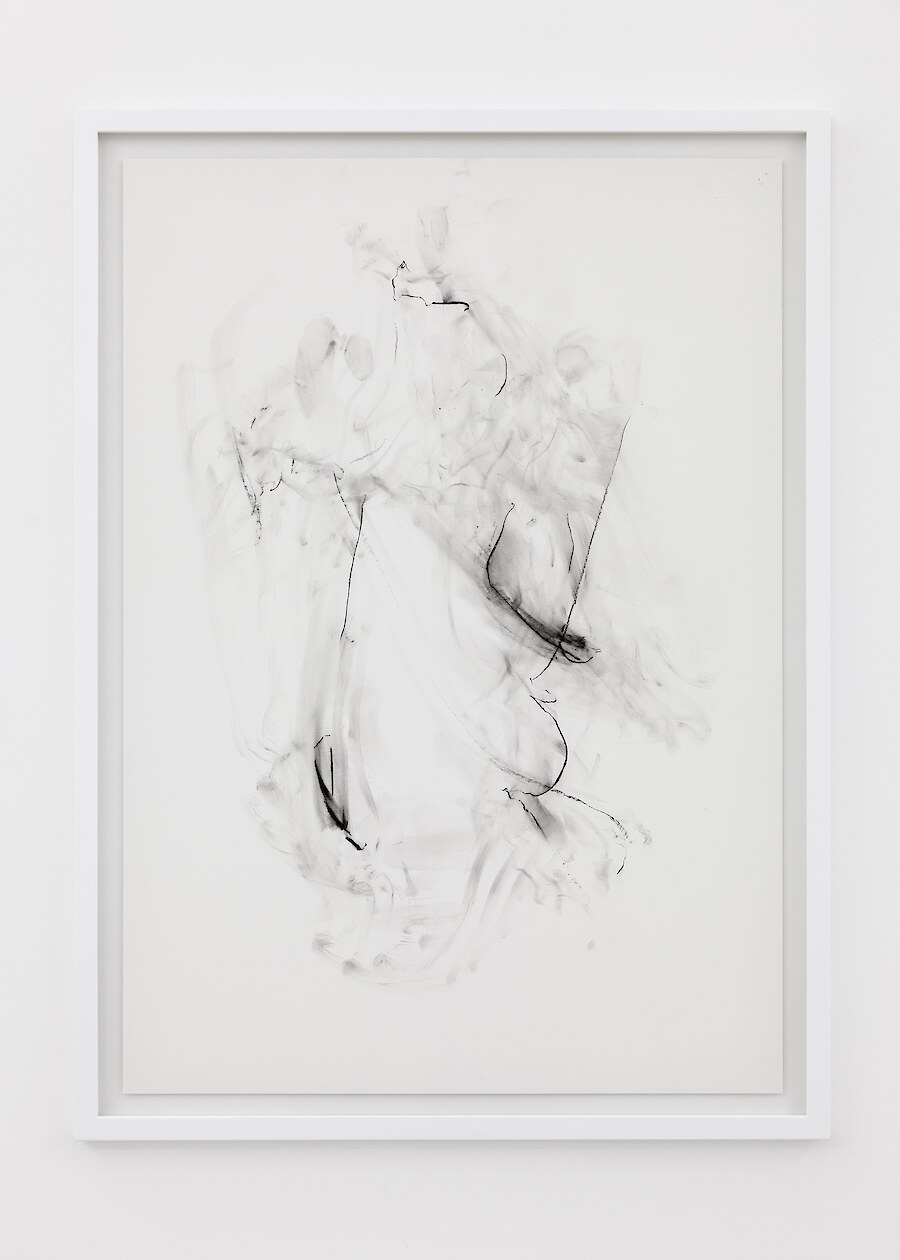 *crawlspace in your palm*, 2018, graphite on paper, 92 x 67.5 x 2 cm