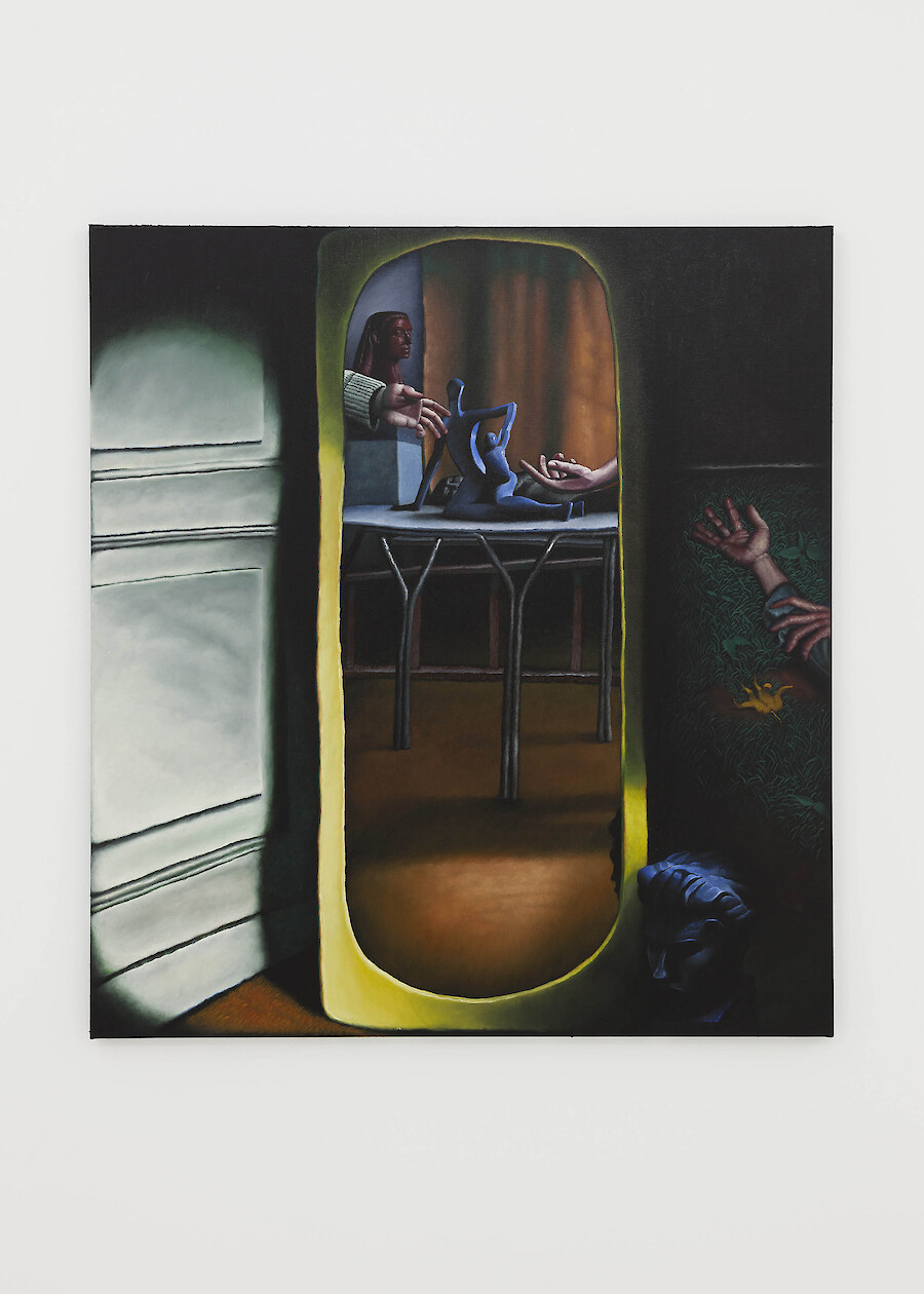 *The Phantom*, 2019, Oil on linen, 120 x 110 cm