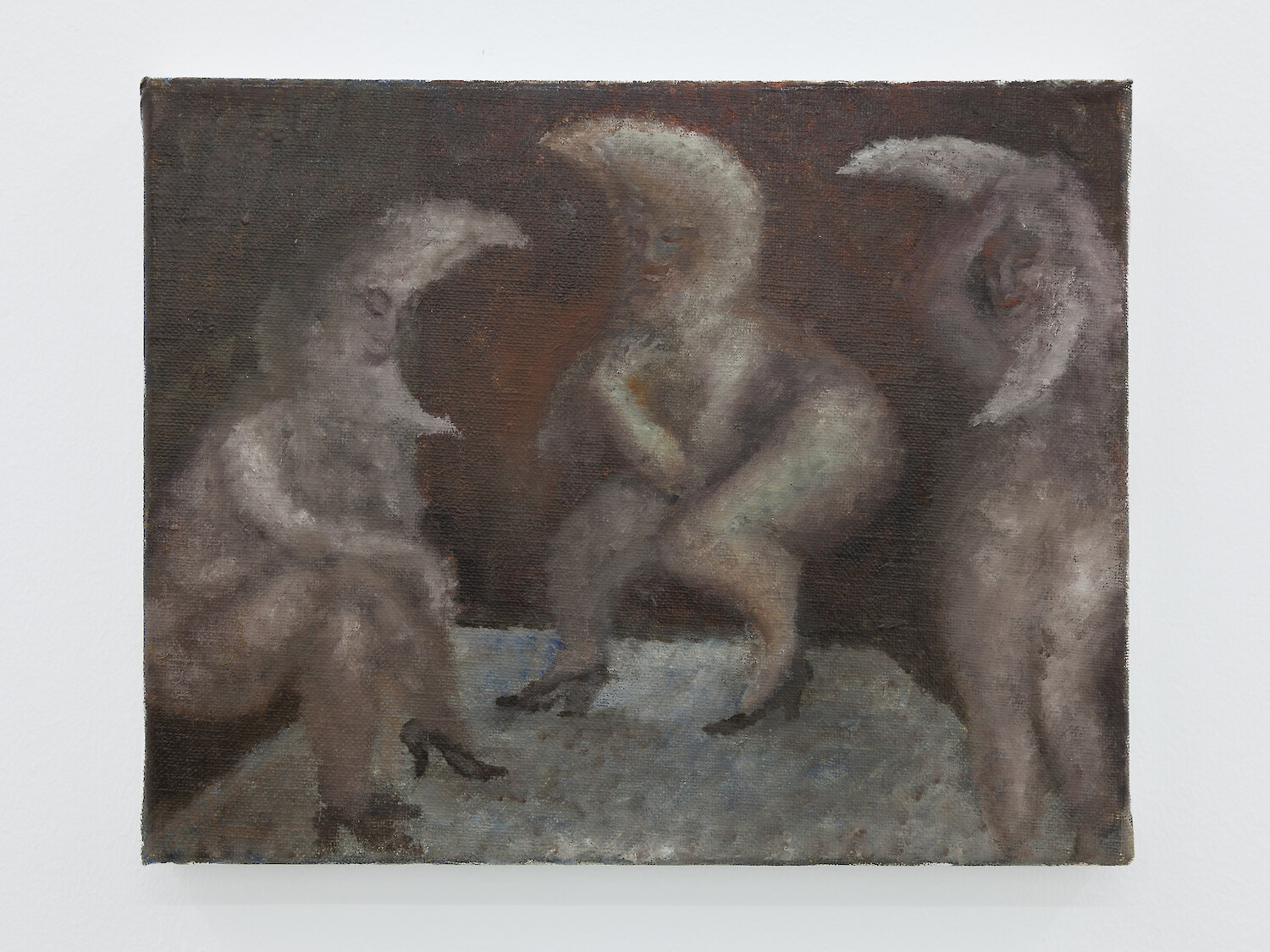 *Night Schvitz*, 2017, oil on canvas, 24 x 30 cm