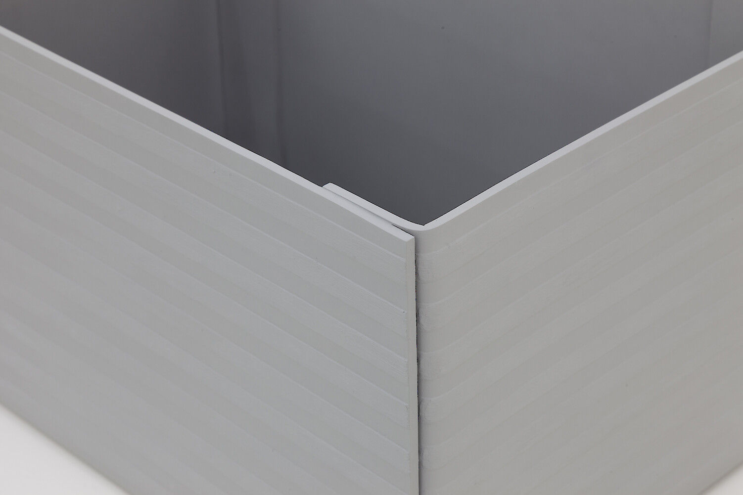 Detail View, Samuel Jeffery, *Not Yet Titled*, 2017, PVC, acrylic primer, insulating tape, 48.5 x 30.5 x 28 cm