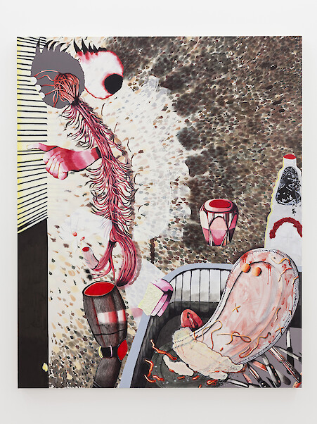 *Waiting*, 2017, Acrylic on canvas, 160 x 130 cm