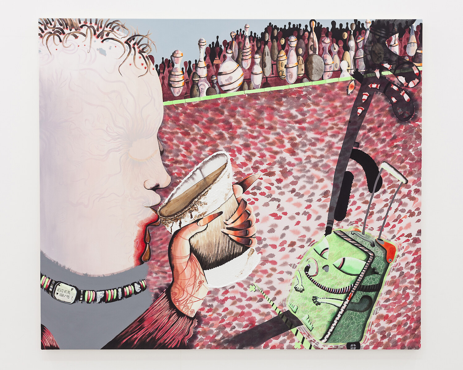 *Terminal*, 2017, Acrylic on canvas, 160 x 150 cm