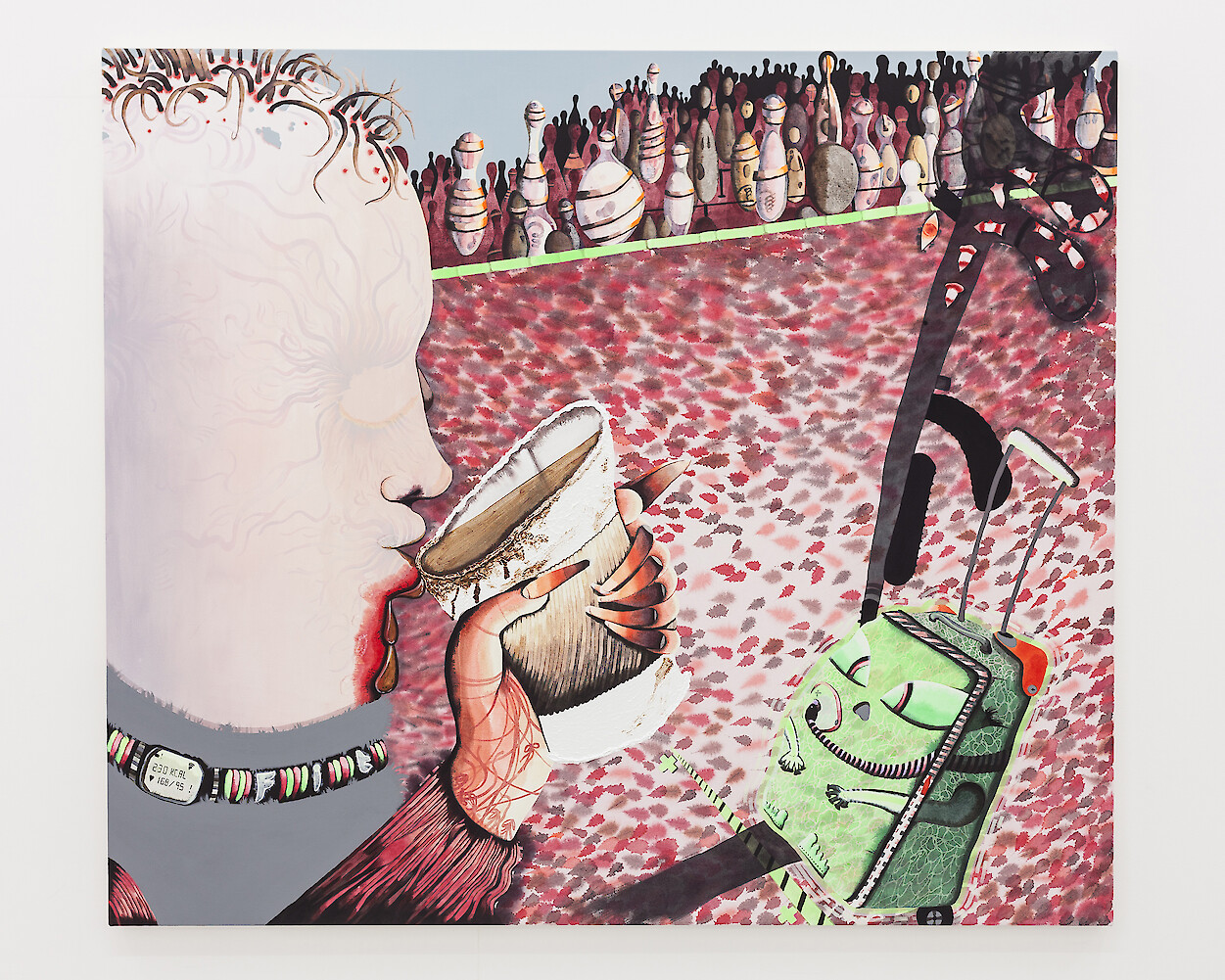 *Terminal*, 2017, Acrylic on canvas, 160 x 150 cm