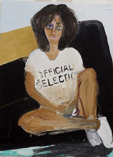 *Untitled (official selection)*, 2015, Acrylic on canvas, 121 x 91 cm