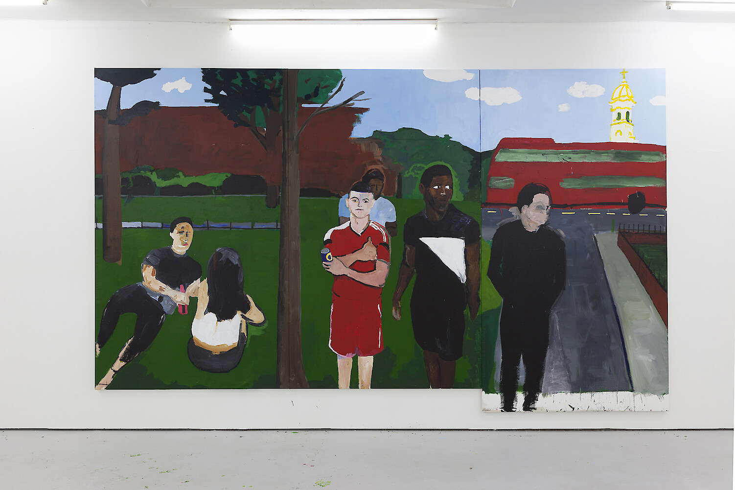 *Untitled*, 2015, Acrylic on canvas, 490.5 x 275.5 cm / 295.5 cm