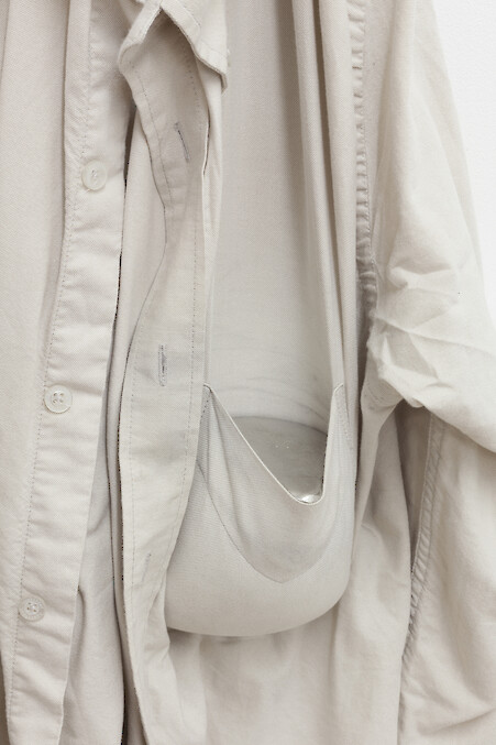 *Untitled*, 2015, Shirt, metal alloy, 80 x 20 x 15 cm