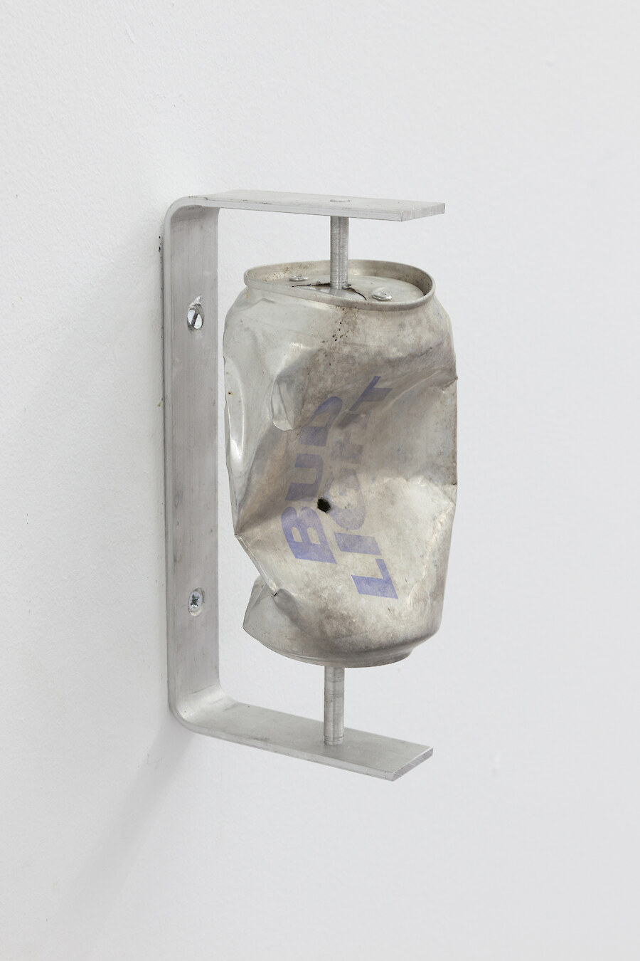 Lucie Stahl, *Prayer Wheel (Bud Light 1)*, 2013, Aluminium, can, 17 x 9 x 8.5 cm