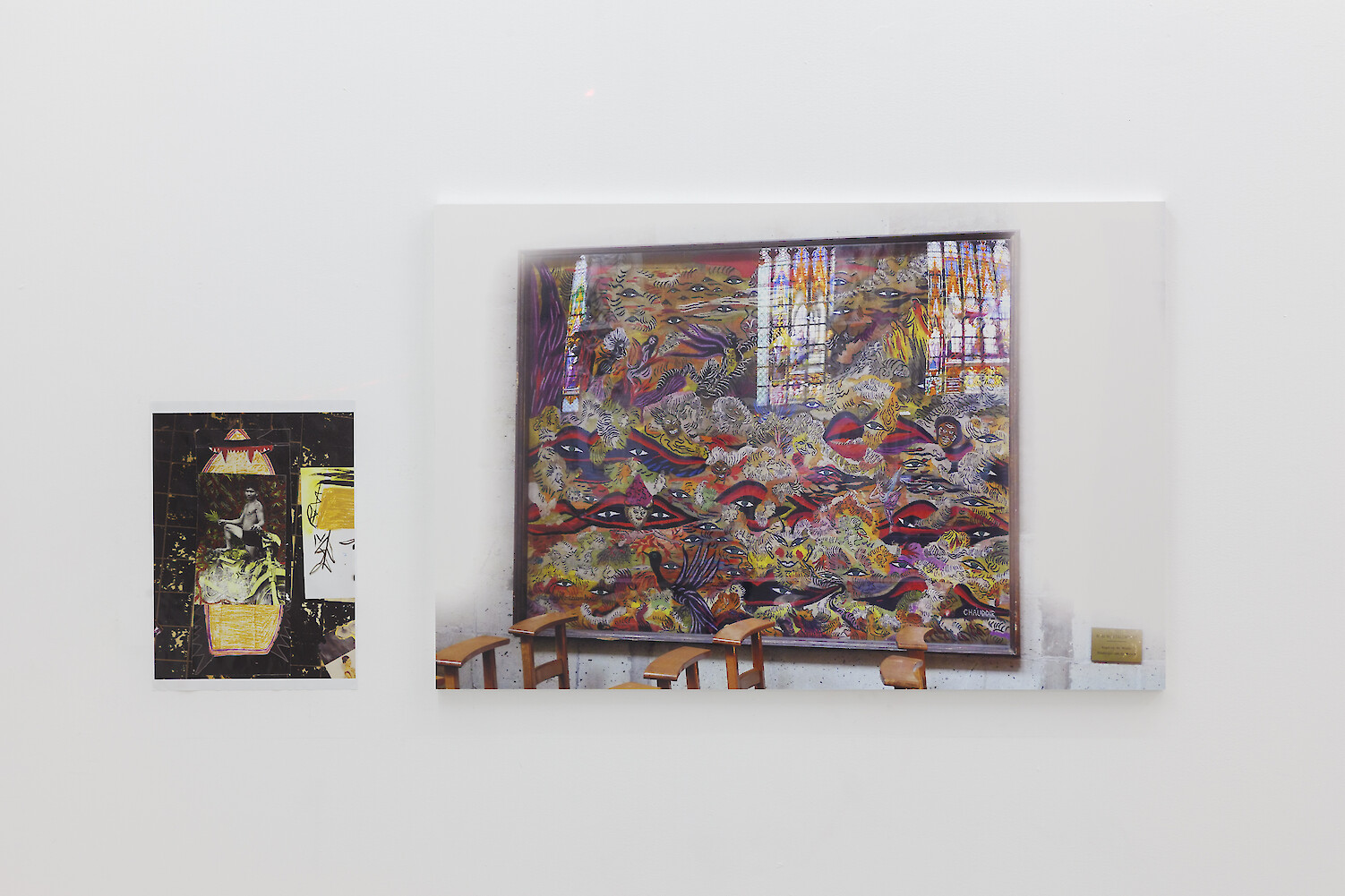 *TLYA 11_Man from Cambodia revisited/TLYA 12_Angoisse du monde*, 2014, Digital print and Fujiflex on dibond, 42 x 30 cm and 69 x 105 cm