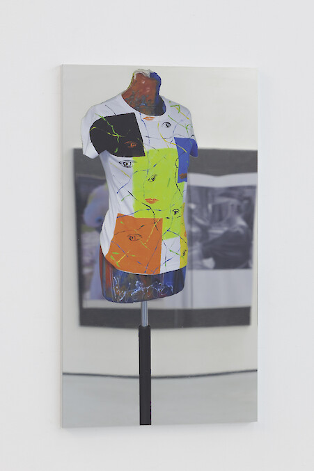 *TLYA 05_Mannequin*, 2014, Digital print on stainless steel, 69.5 x 35 cm