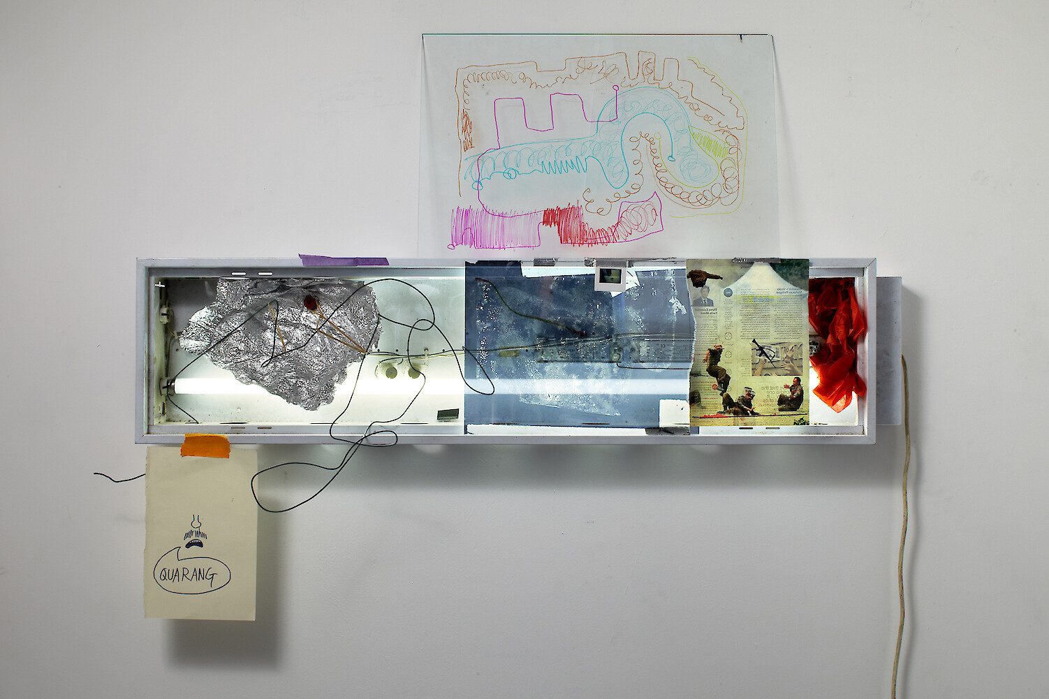 *quarang*, 2013, mixed media, 101 x 129 x 28 cm