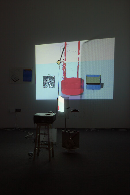 *the omega point just ate his brains...*, 2013, Installation view