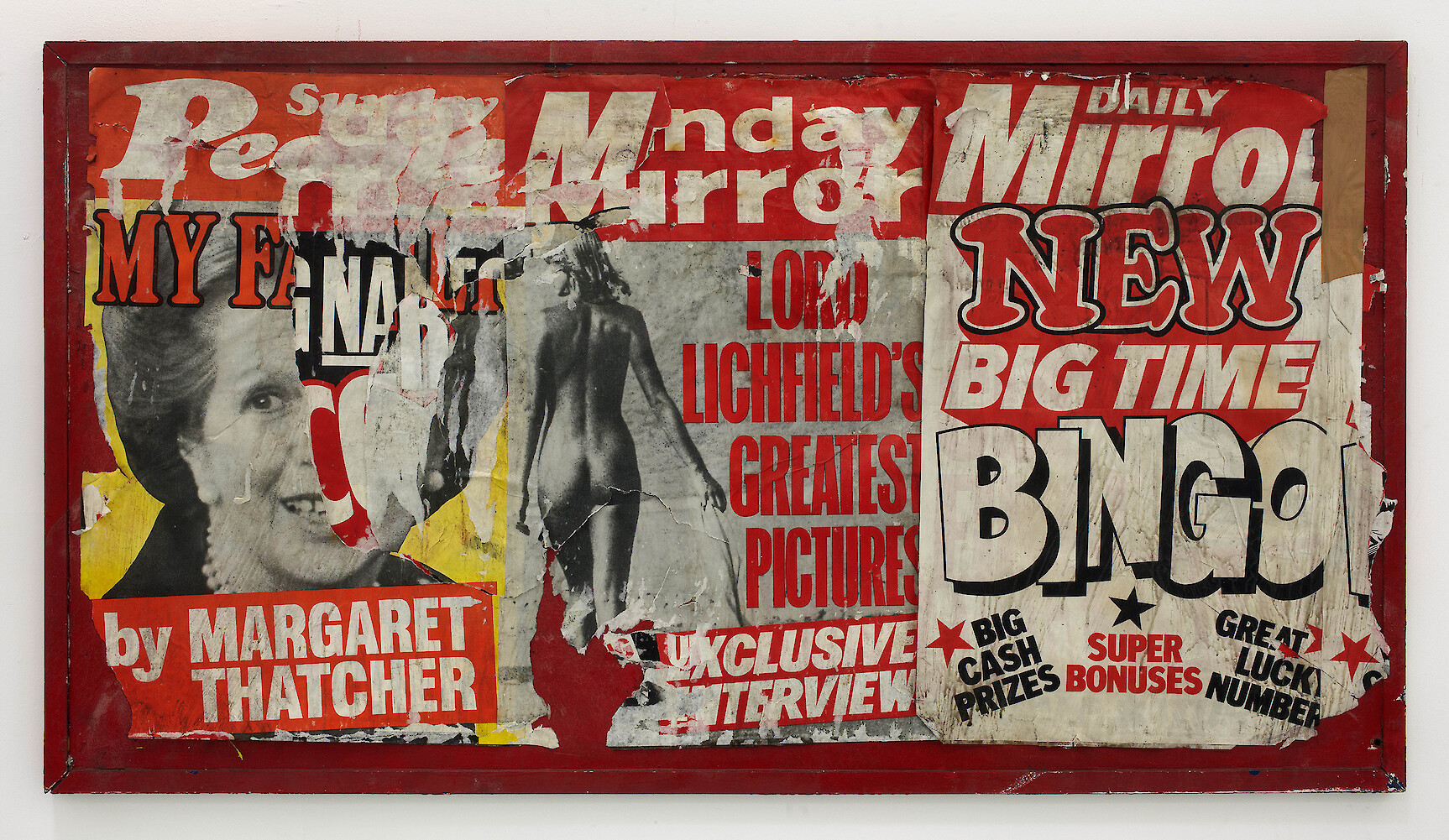 *Value at Risk*, 2013, Advertising boards, flyposters, 84.5 x 152 cm