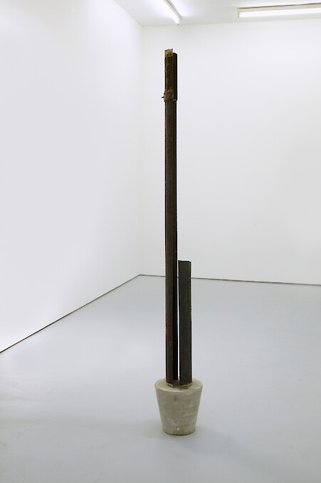 *Identical Strangers (1-10)*, 2013, Rainwater pipes, concrete, Dimensions variable