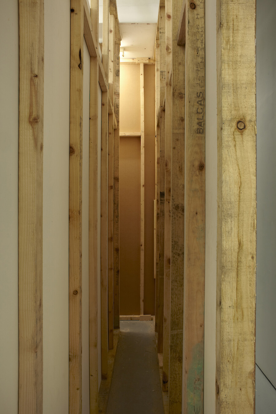 *An Escalator Can Never Break, It Can Only Become Stairs*, 2013, Installation view