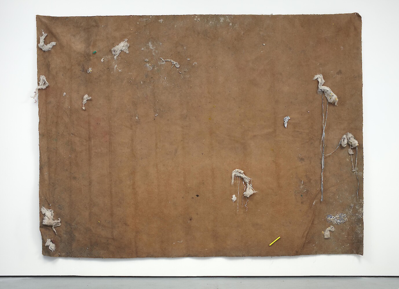 Ed Fornieles, *The Hangover*, 2011, Carpet, Animal House residue, 254 x 330 x 9 cm