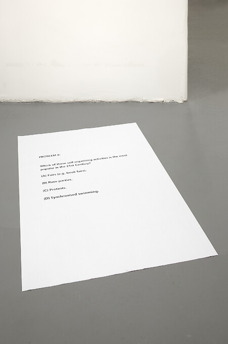 Chooc Ly Tan, *Problem 6*, 2012, Laser print on paper, 118.9 x 84.1 cm