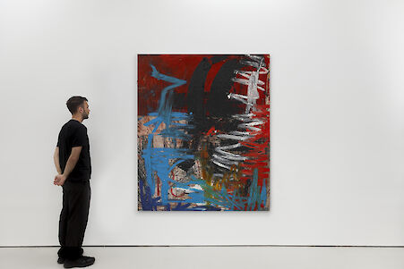 Oscar Murillomanifestation, 2019-2020

Oil, oil stick, cotton thread and graphite on canvas and linen
190 x 160 cm
74 3/4 x 63 in
(CI-OM-0253)

Additional Views, artwork