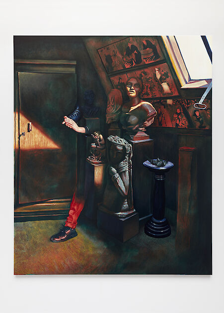 Bendt EyckermansHet masker, 2020

Oil and acrylic inks on linen
186 x 154 x 2.5 cm
73 1/4 x 60 5/8 x 1 in
(CI-BE-0083)

Additional Views, artwork