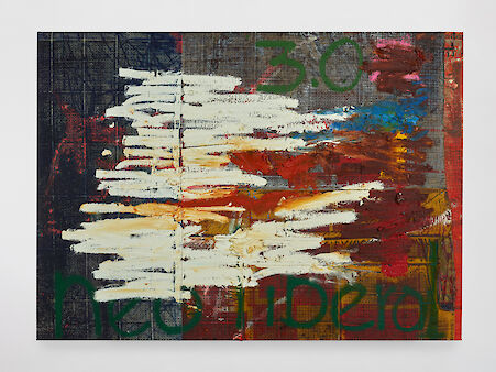 Oscar Murilloneoliberal, 2018
Oil, oil stick and graphite on canvas and linen
145 x 200 cm
57 1/8 x 78 3/4 in
(CI-OM-0260)
Additional Views, artwork