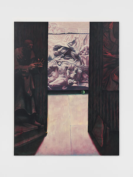 Bendt Eyckermans
L’orateur, 2021
Oil and acrylics on linen
199 x 156 x 2.5 cm
CI-BE-0092
Additional Views, artwork