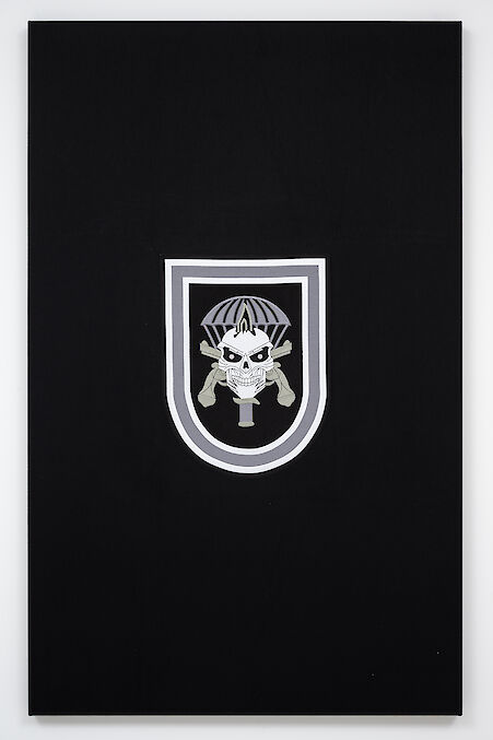 Antonio Tarsis
MP-RJ (OP) (Symbolic Genocide Series) 1, 2021

Follmann Borados factory embroidery
160 x 100 x 4.5 cm
Edition 1 from an edition of 2 + 1 AP

Additional Views, artwork