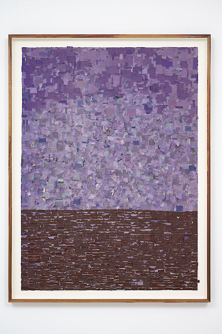 Antonio Tarsis
Linha do Horizonte, 2021

Guarany Fósforos de Seguarança matchbox paper and strike paper
164 x 124 cm

Additional Views, artwork